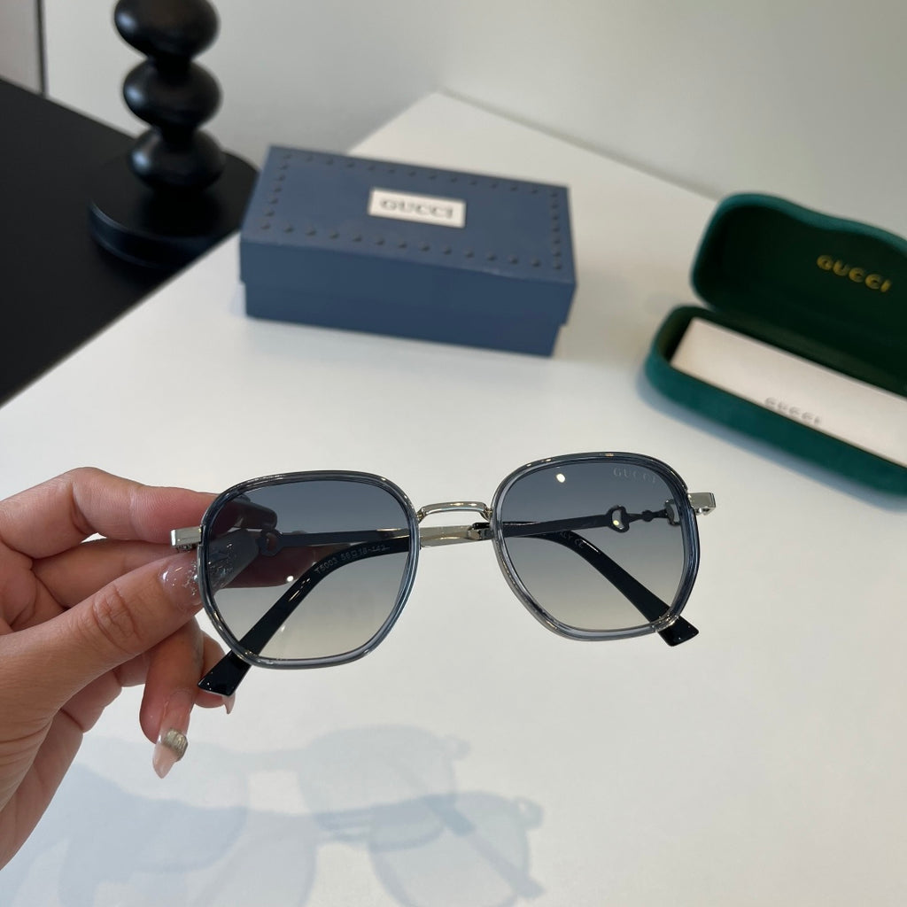 Gucci Oversized Silver Lens Sunglasses for Women - 371496 - detail image 5