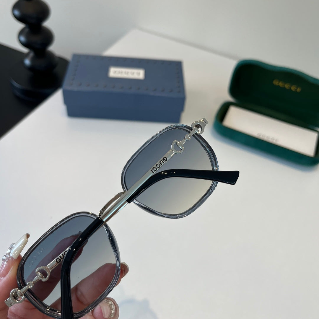 Gucci Oversized Silver Lens Sunglasses for Women - 371496 - detail image 6