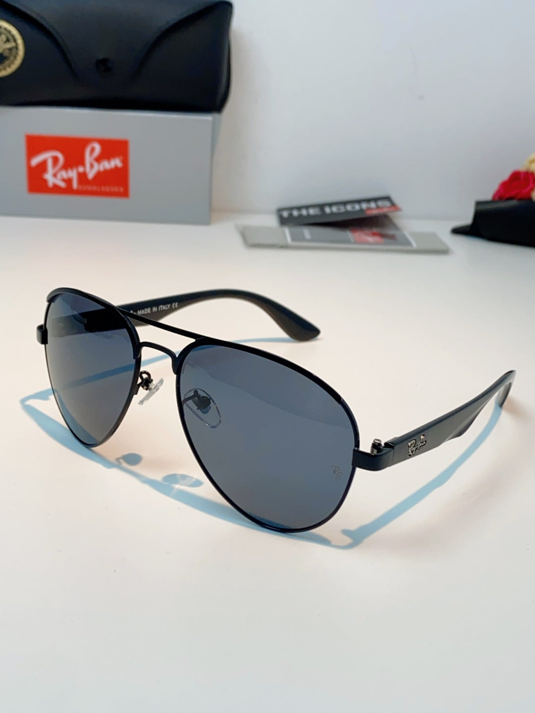 Ray-Ban RB3523 Polarized Fashion Blue Lens Sunglasses for Men