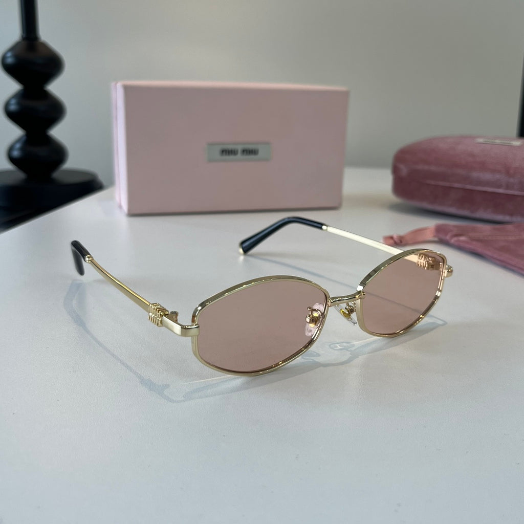 Miu Miu Cat-Eye Silver Lens Sunglasses for Men & Women - 372370