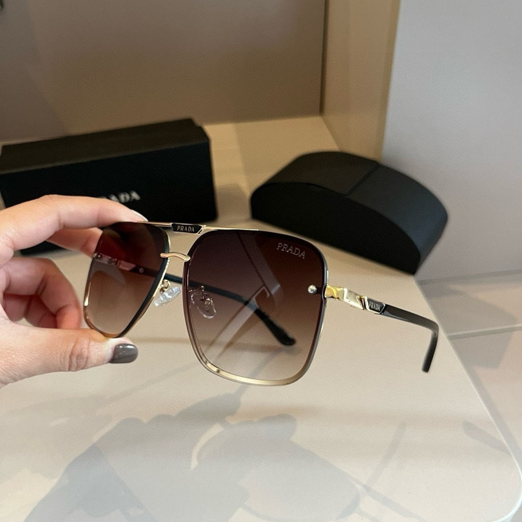 Prada Polarized Fashion Gold Lens Sunglasses for Men - 487159 - detail image 3