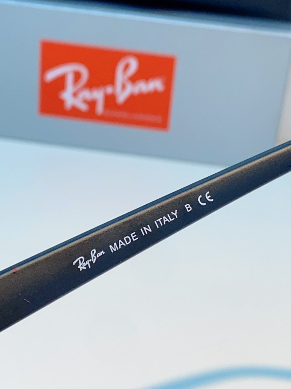 Ray-Ban RB4323 Polarized Square Blue Lens Sunglasses for Men & Women - detail image 8