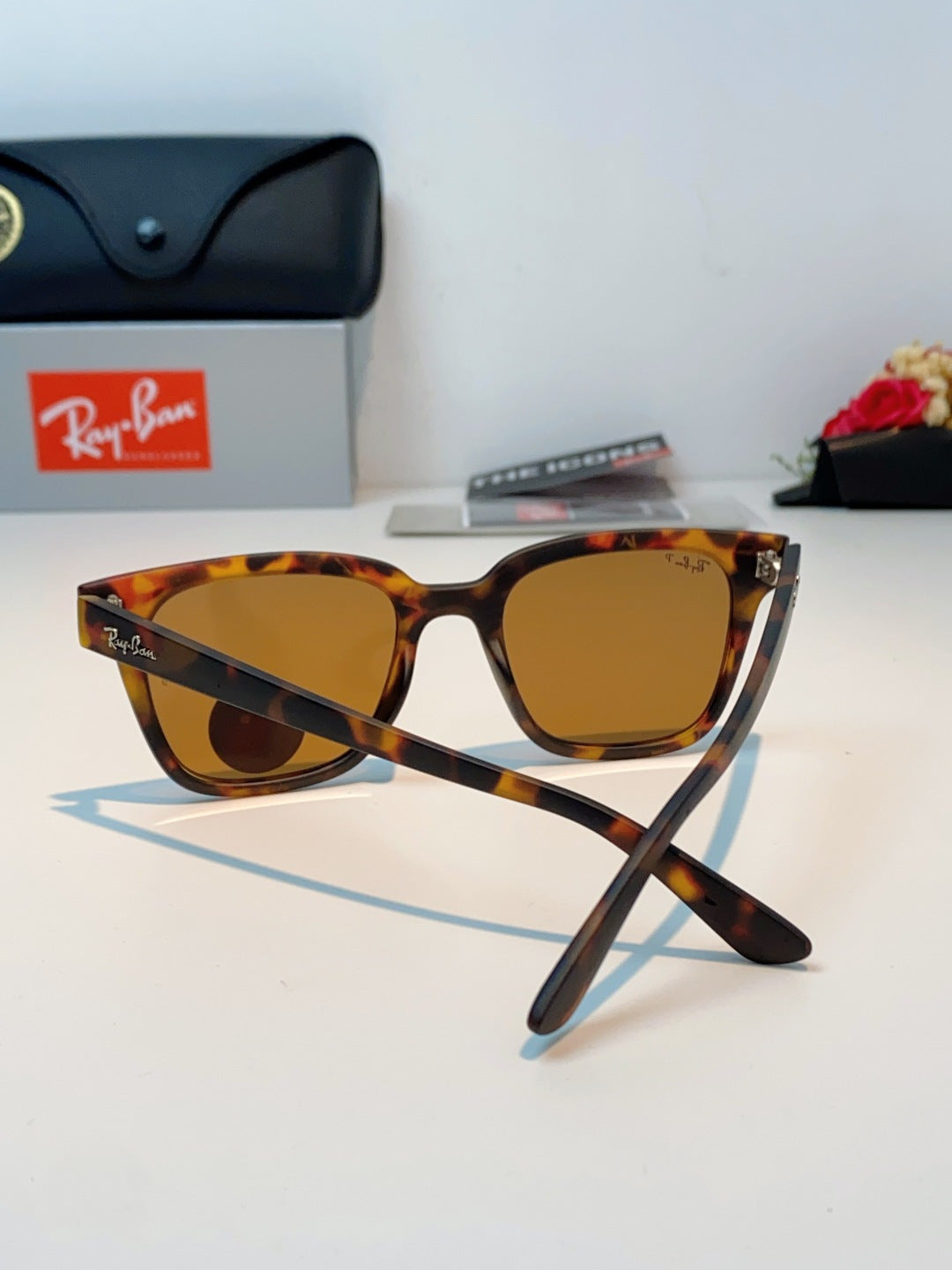 Ray-Ban RB4323 Polarized Square Brown Lens Sunglasses for Men & Women - 158740 - detail image 3