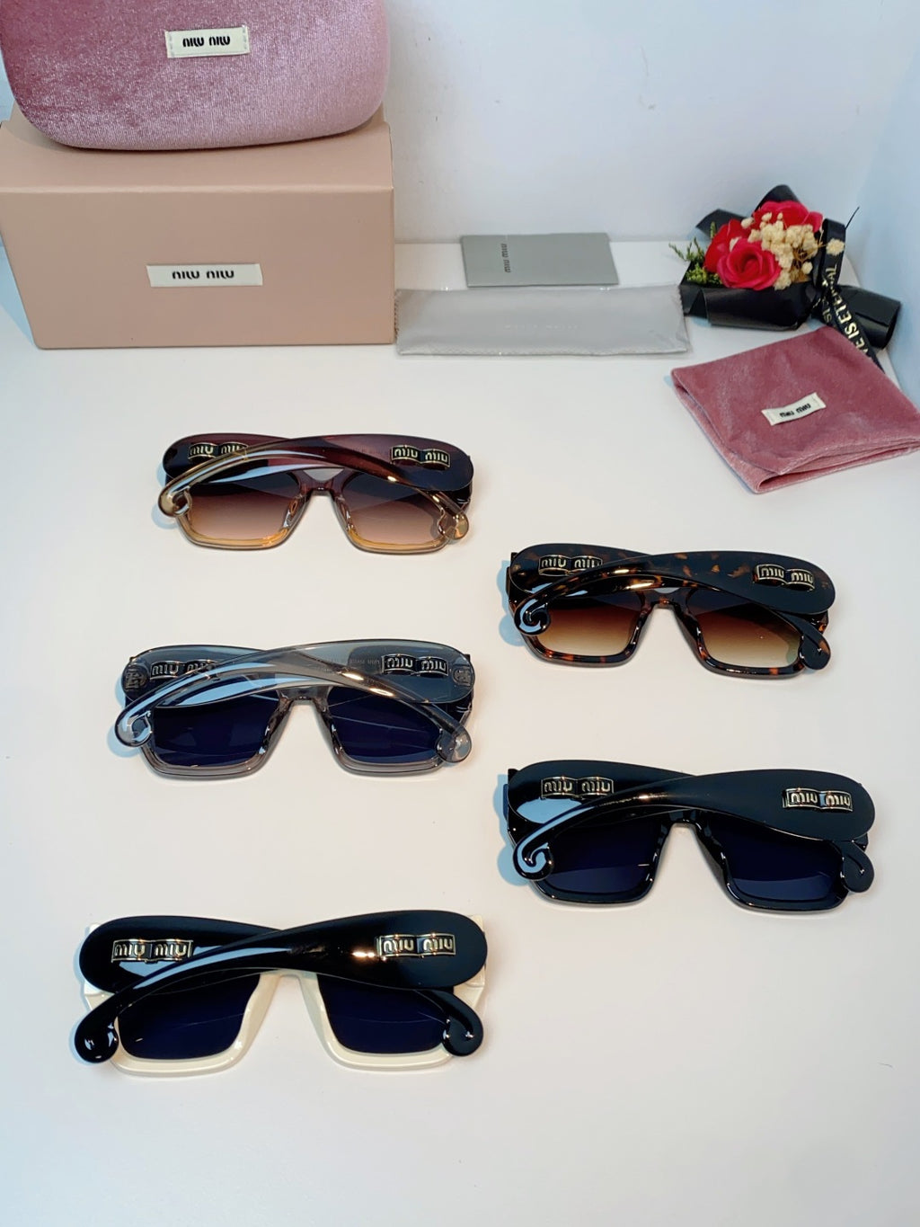 Miu Miu Oversized Black Lens Sunglasses for Women - detail image 11