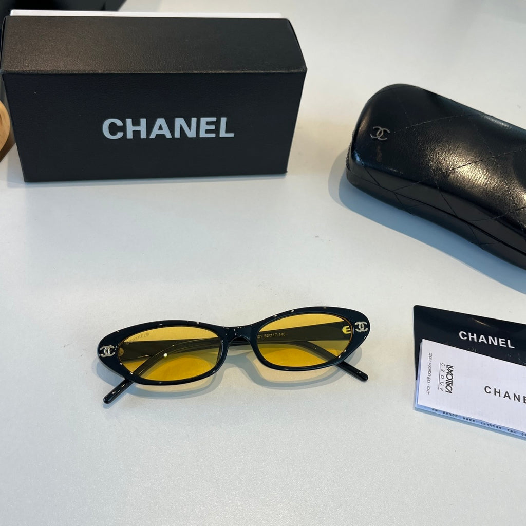 Chanel Oversized Orange Lens Sunglasses for Men & Women - 371833 - detail image 5