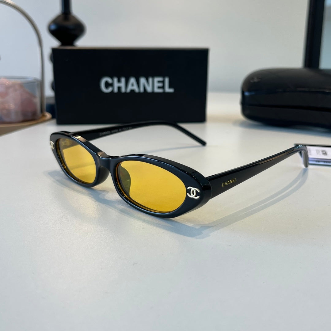 Chanel Oversized Orange Lens Sunglasses for Men & Women - 371833 - detail image 3