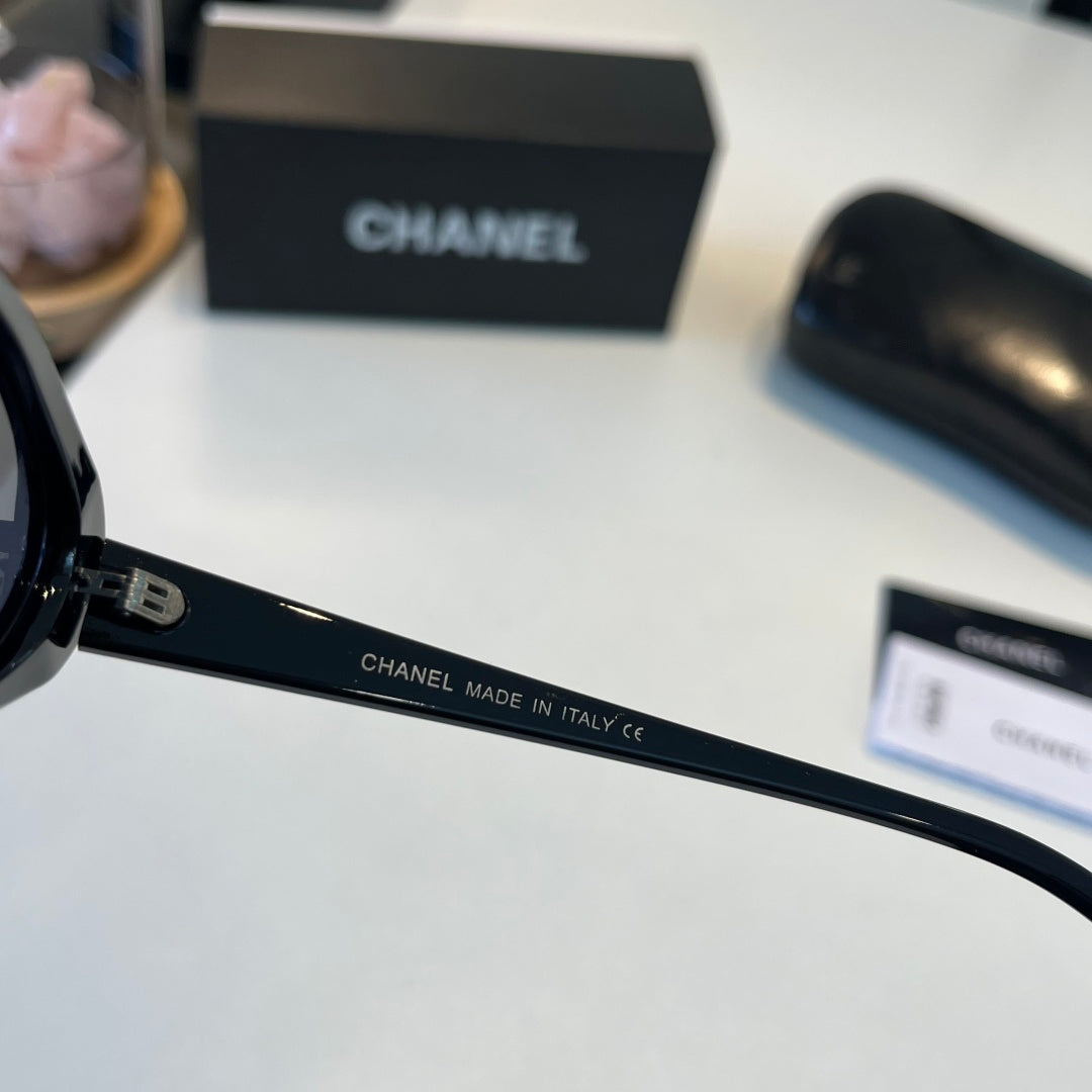 Chanel Oversized Silver Lens Sunglasses for Men & Women - 158355 - detail image 10