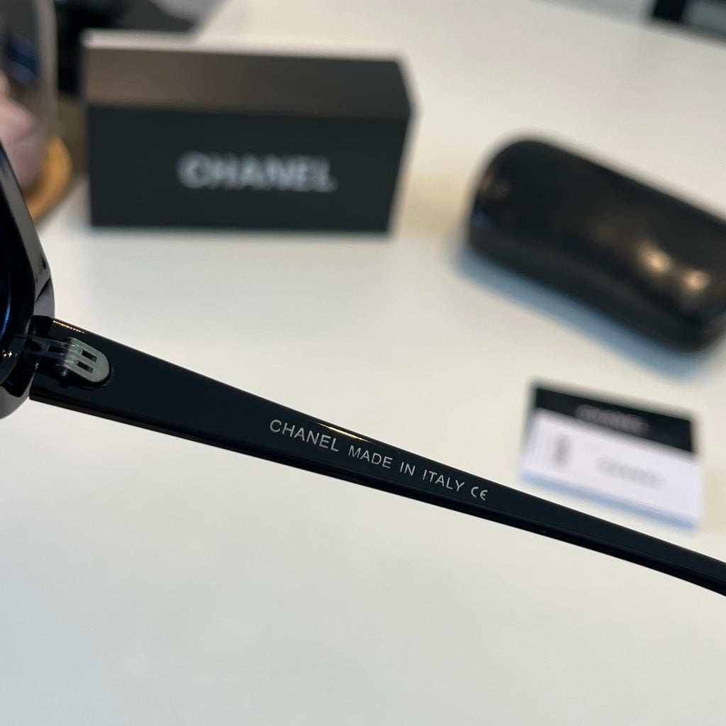 Chanel Oversized Blue Lens Sunglasses for Men & Women - 371835 - detail image 10
