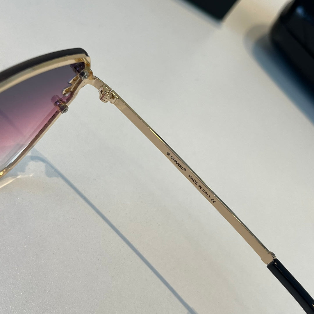 Chanel Oversized Silver Lens Sunglasses for Men & Women - 158359 - detail image 10