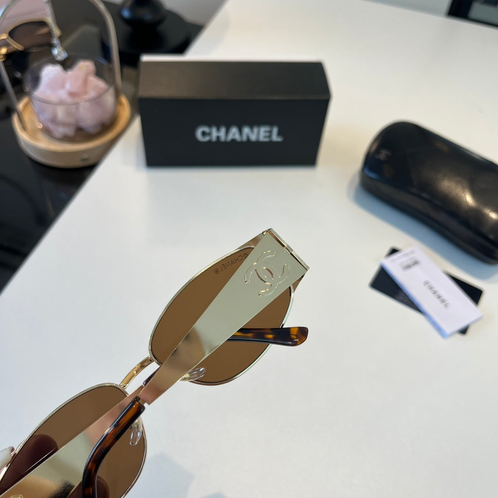 Chanel Oversized Brown Lens Sunglasses for Men & Women - 371840 - detail image 5