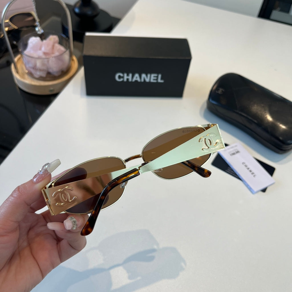 Chanel Oversized Brown Lens Sunglasses for Men & Women - 158364 - detail image 6