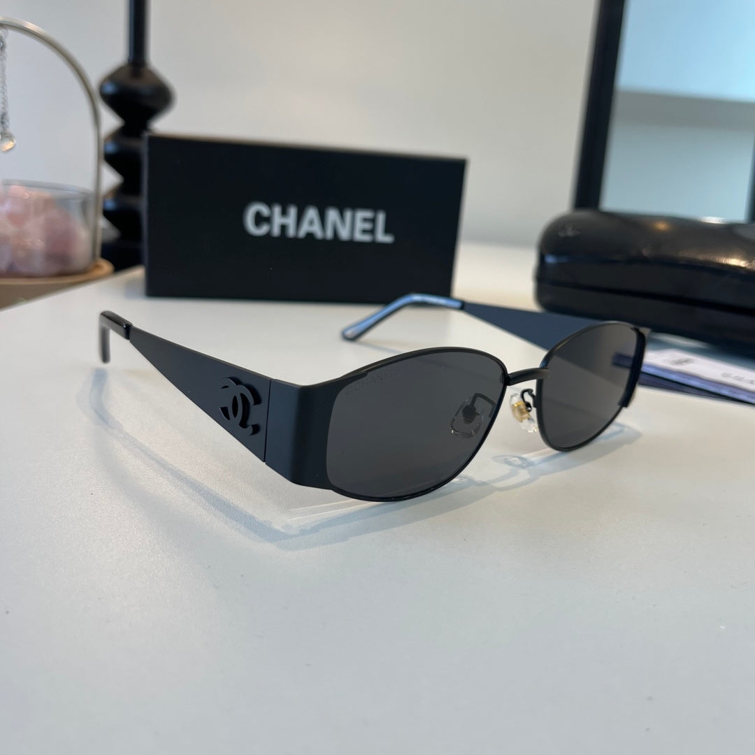 Chanel Oversized Silver Lens Sunglasses for Men & Women - 448999