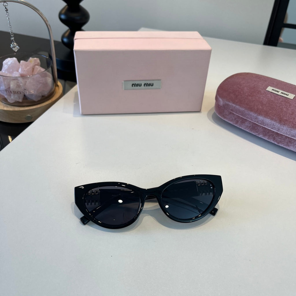 Miu Miu Cat-Eye Black Lens Sunglasses for Men & Women - 158601 - detail image 5