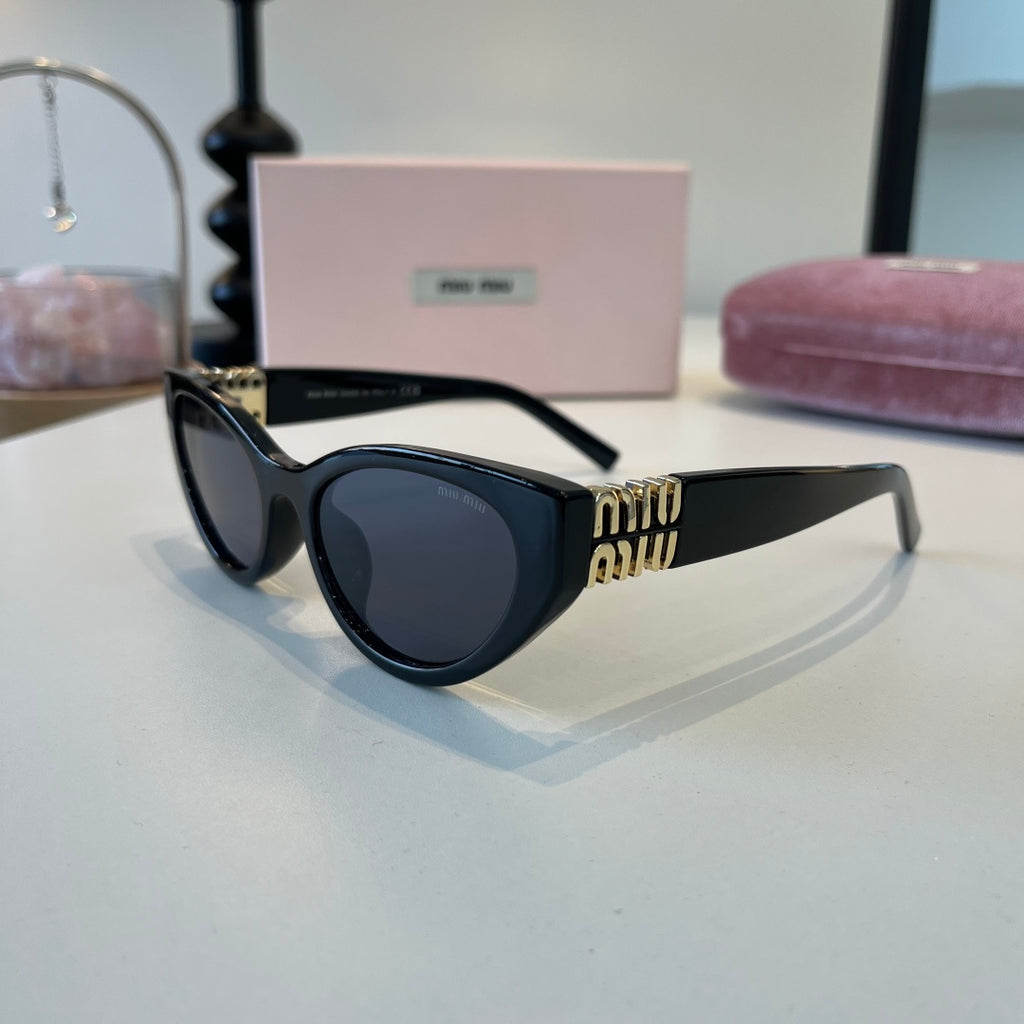 Miu Miu Cat-Eye Black Lens Sunglasses for Men & Women - 487639 - detail image 3