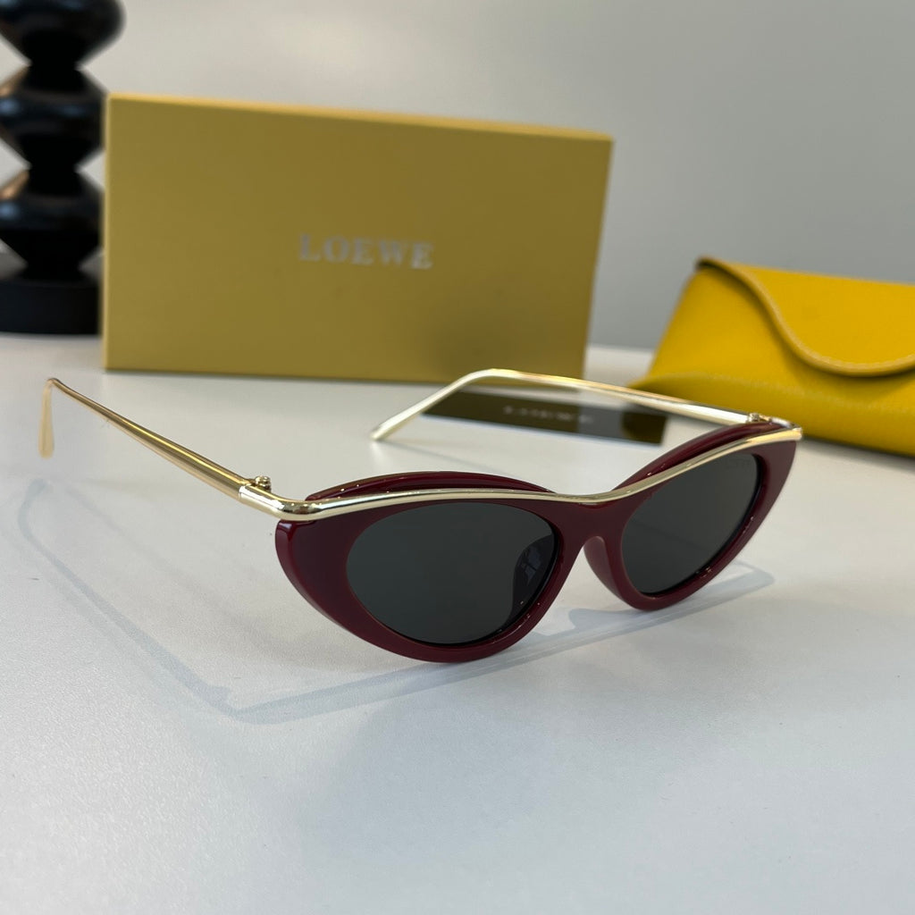 Loewe Cat-Eye Silver Lens Sunglasses for Men & Women - 358835