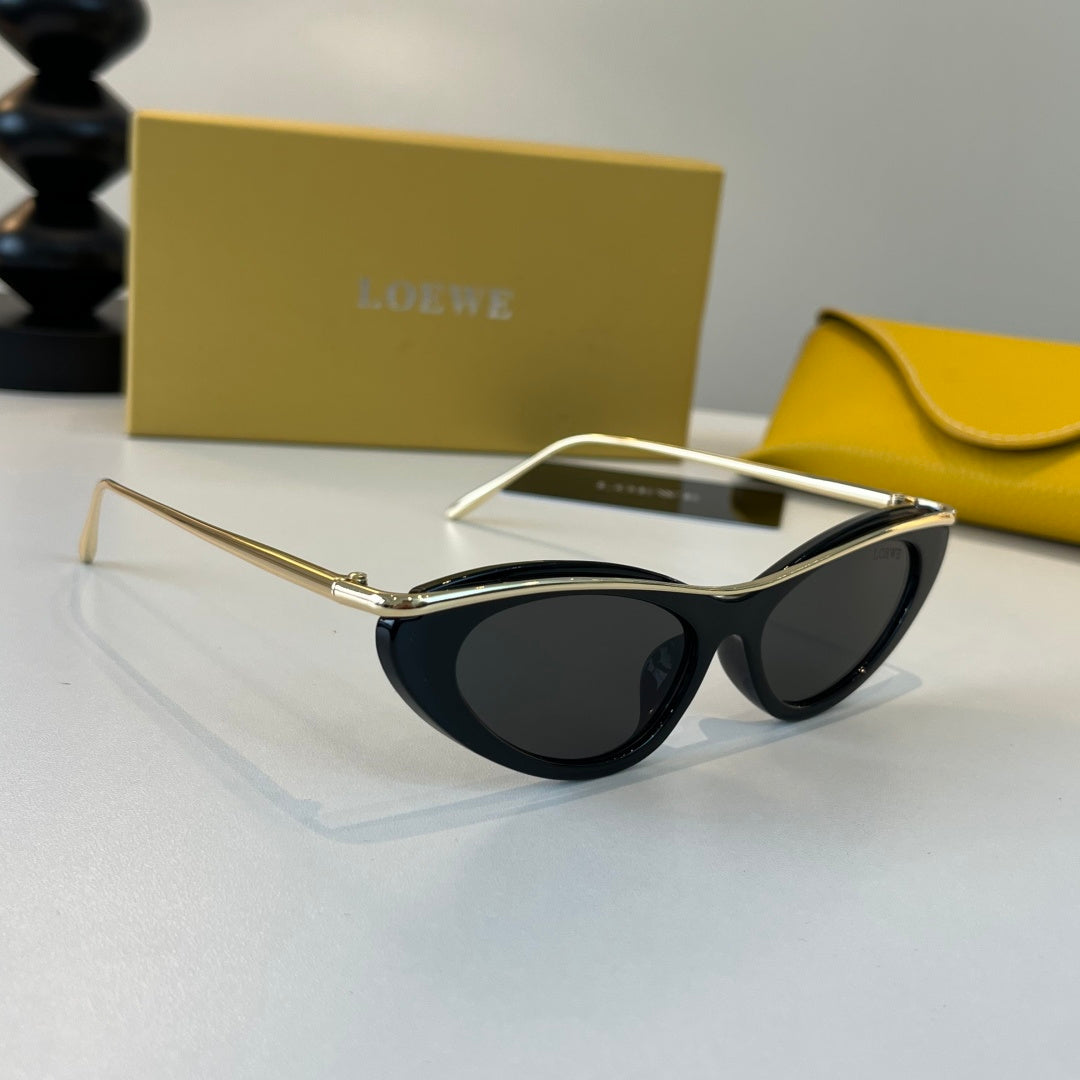 Loewe Cat-Eye Silver Lens Sunglasses for Men & Women - 487908