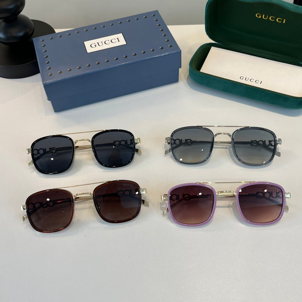 Gucci Oversized Silver Lens Sunglasses for Men & Women - 493355 - detail image 11