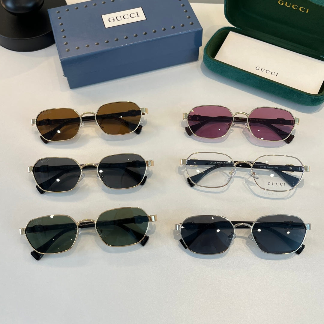Gucci Oversized Silver Lens Sunglasses for Men & Women - detail image 9