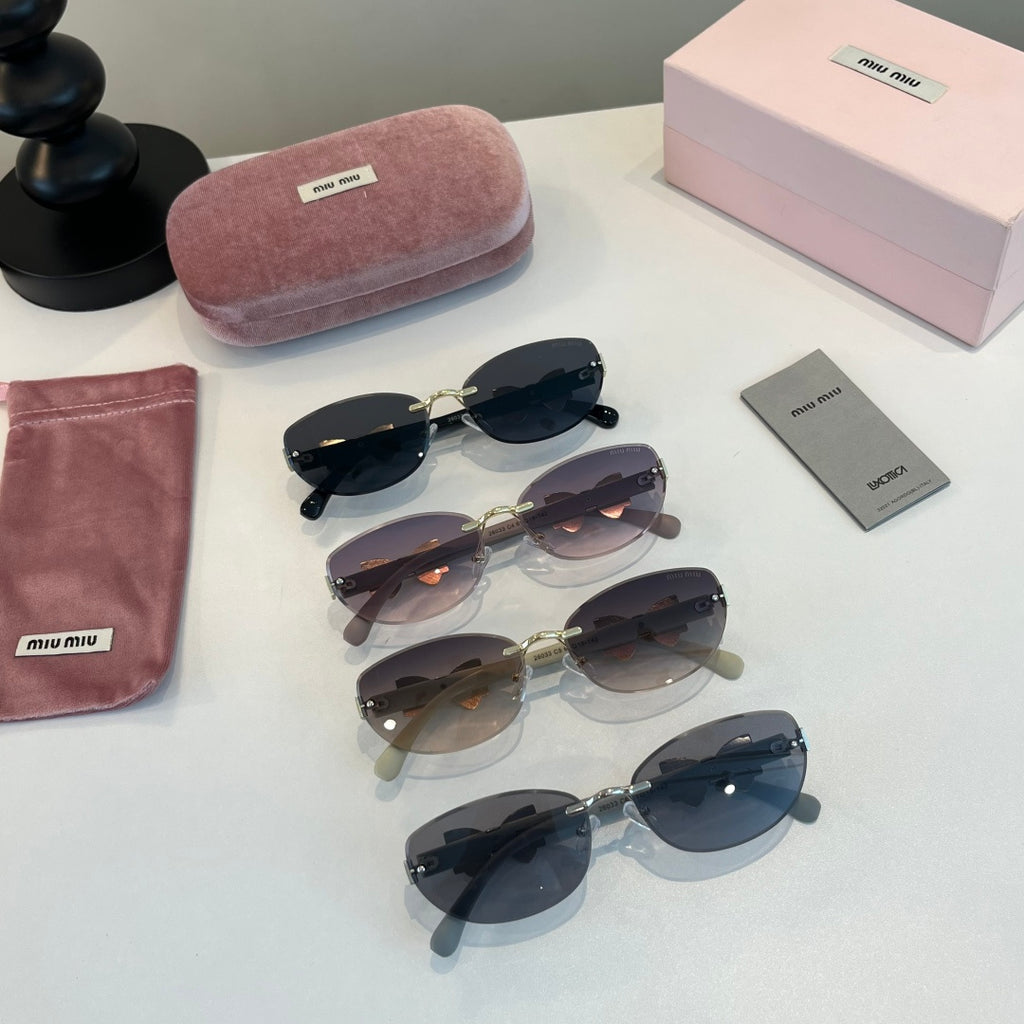 Miu Miu Cat-Eye Silver Lens Sunglasses for Men & Women - 416286 - detail image 10