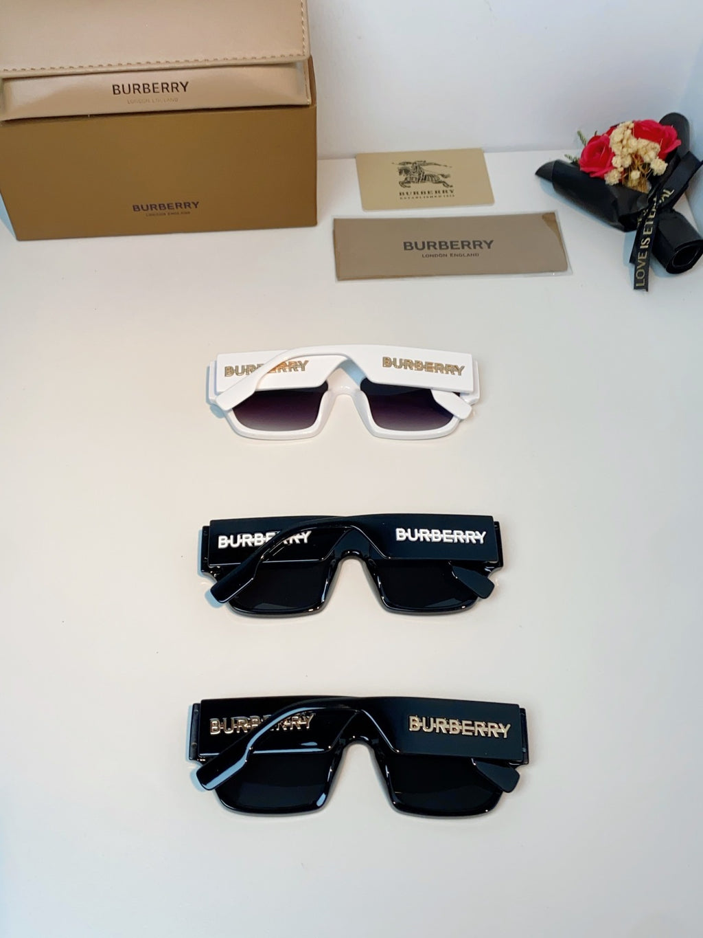 Burberry Square Black Lens Sunglasses for Men & Women - 358621 - detail image 11