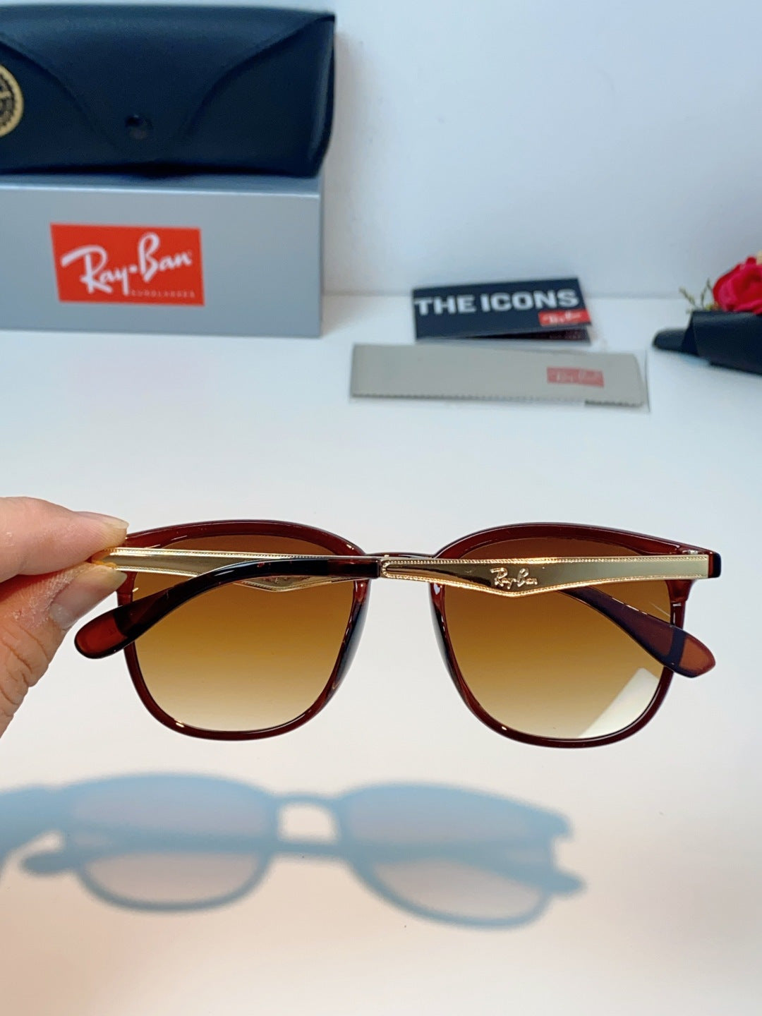 Ray-Ban RB4278 Square Brown Lens Sunglasses for Men & Women - 450087 - detail image 5