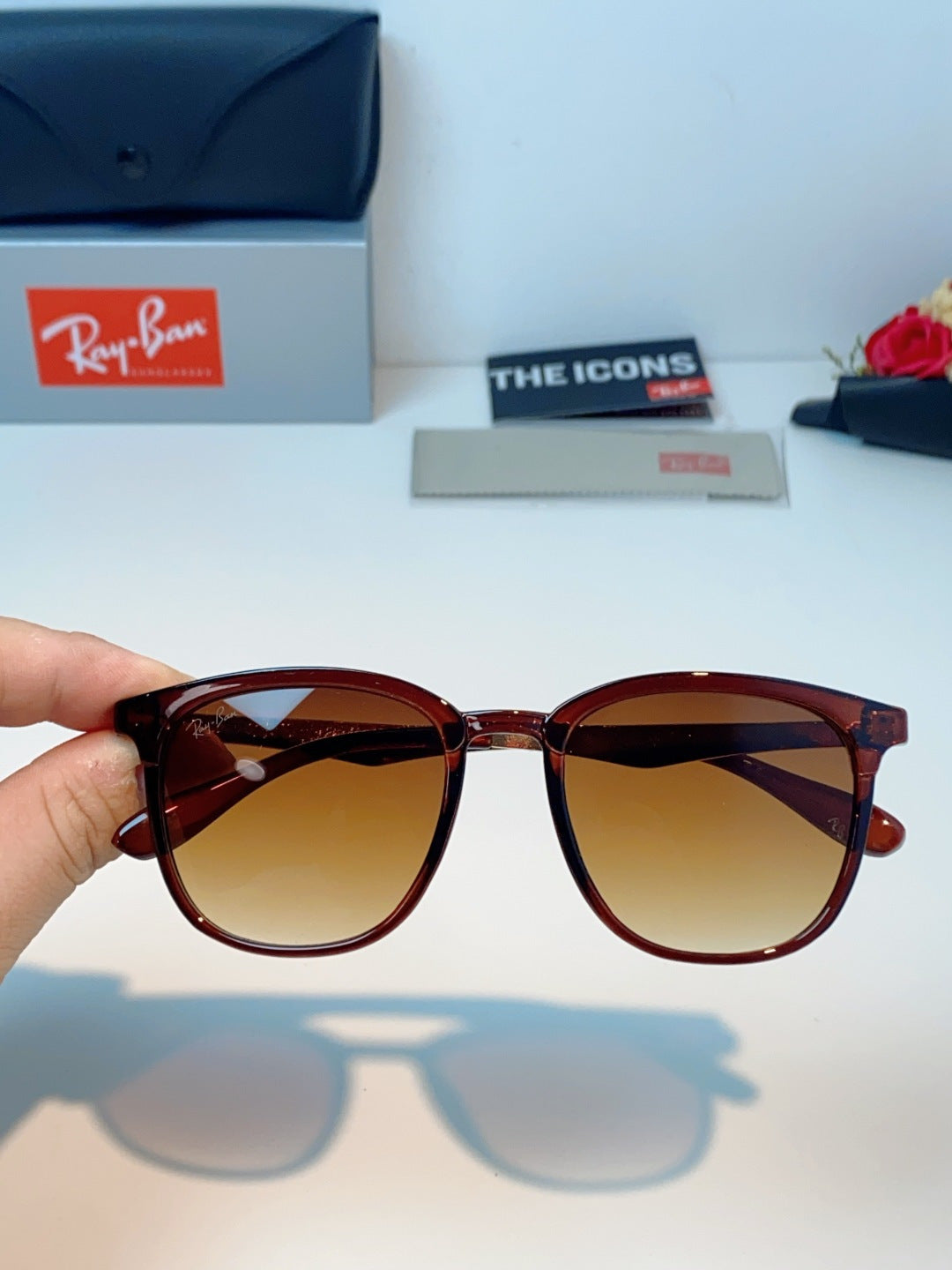 Ray-Ban RB4278 Square Brown Lens Sunglasses for Men & Women - 450087 - detail image 4