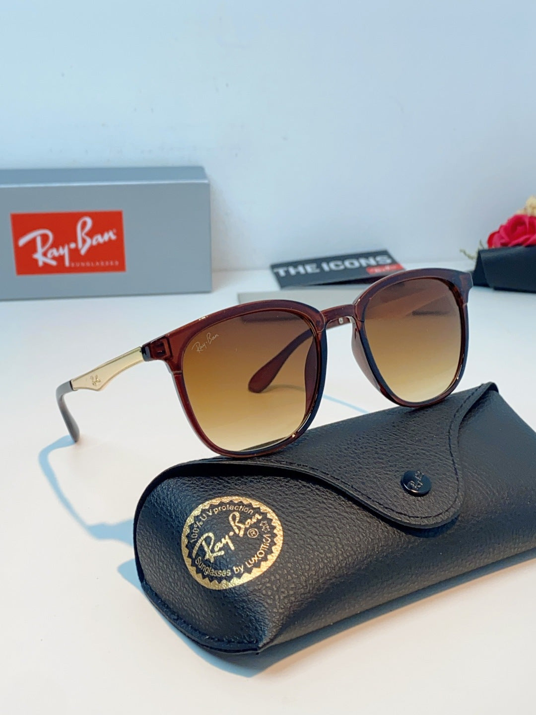Ray-Ban RB4278 Square Brown Lens Sunglasses for Men & Women - 450087 - detail image 10