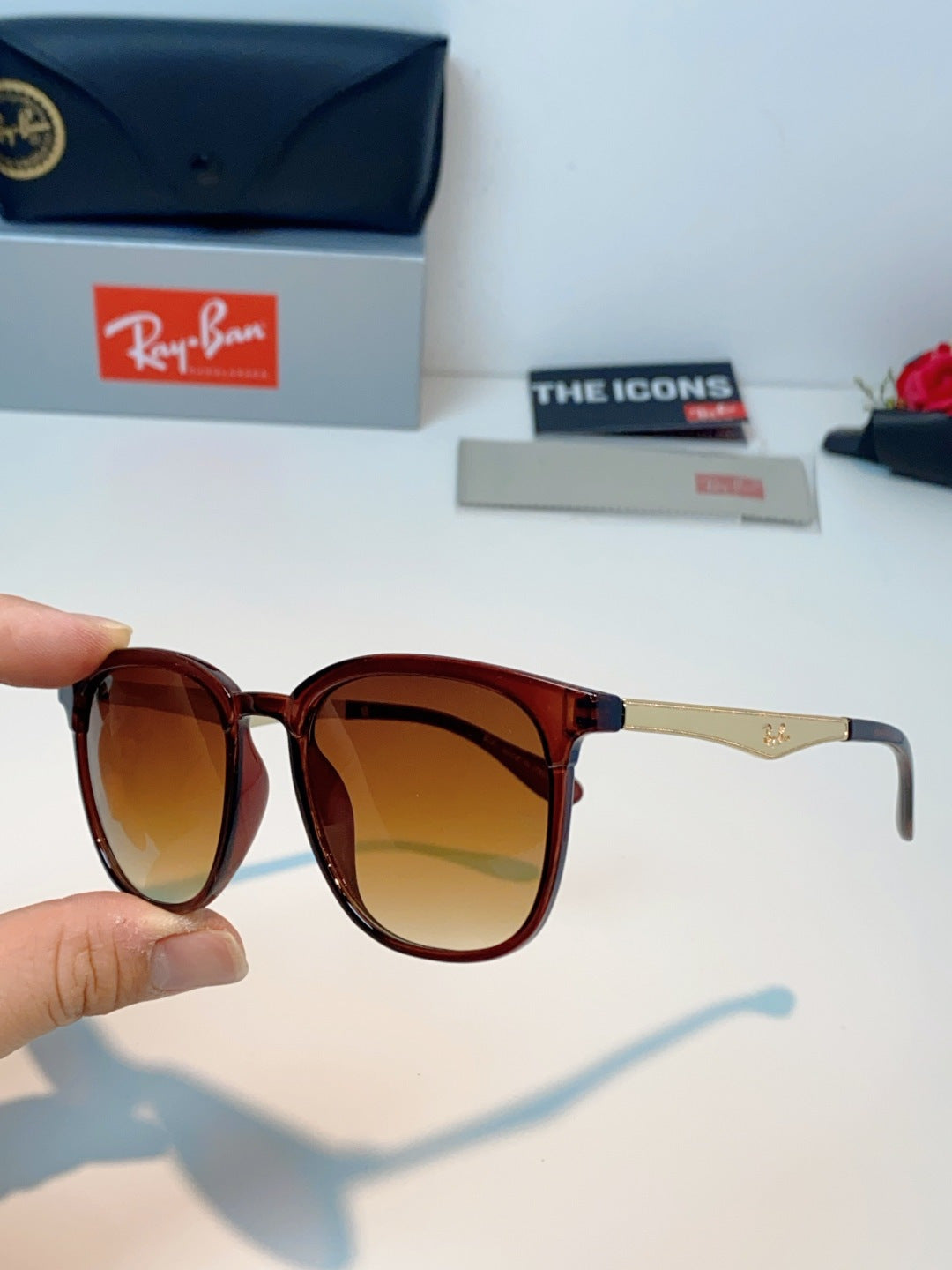 Ray-Ban RB4278 Square Brown Lens Sunglasses for Men & Women - 450087 - detail image 6