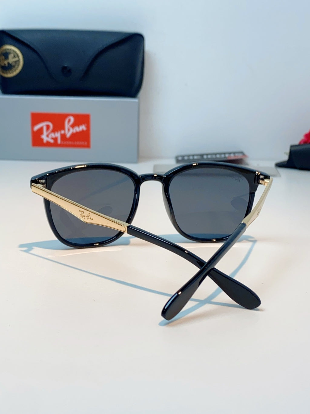 Ray-Ban RB4278 Square Gray Lens Sunglasses for Men & Women - detail image 3