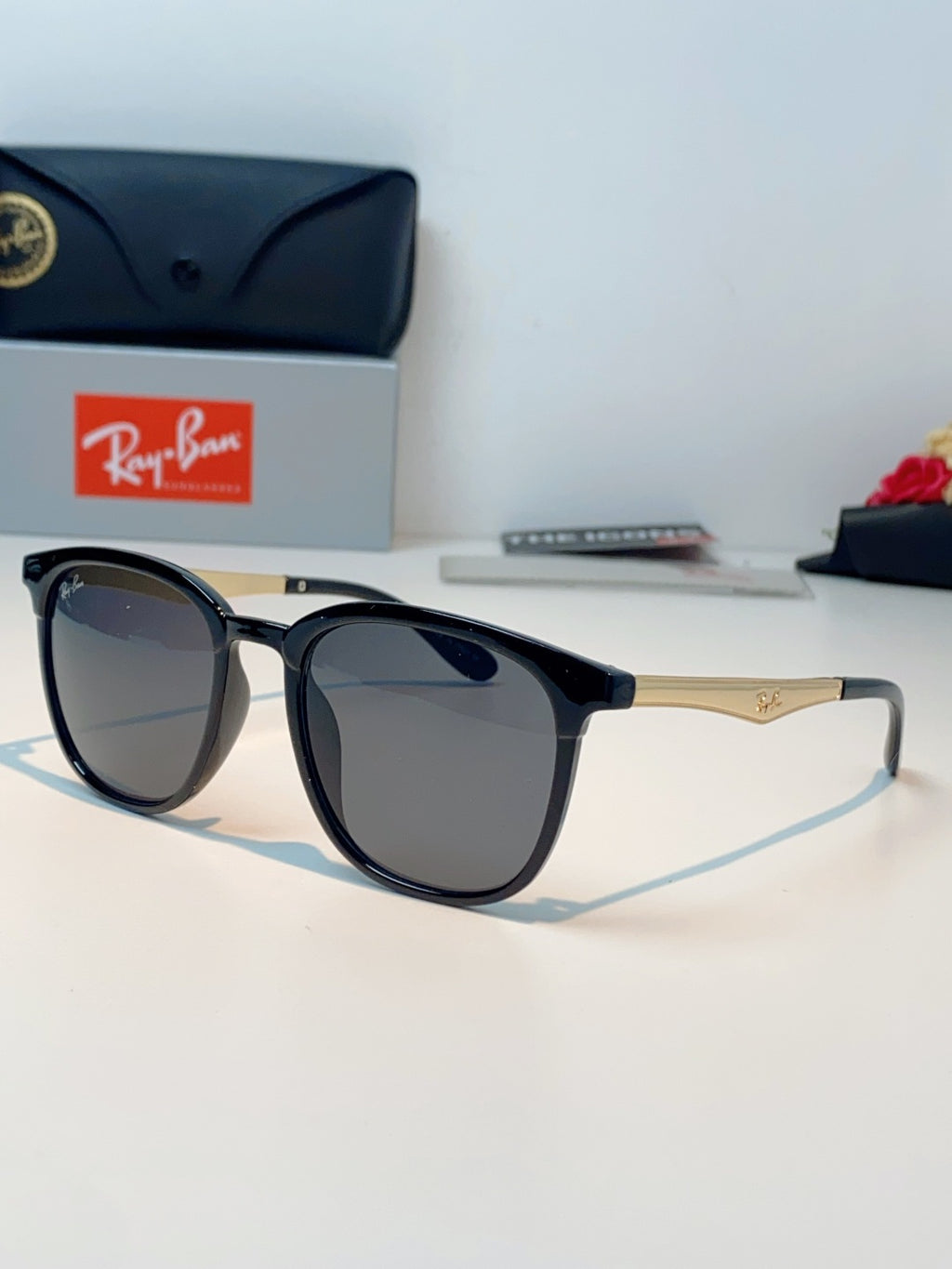 Ray-Ban RB4278 Square Gray Lens Sunglasses for Men & Women