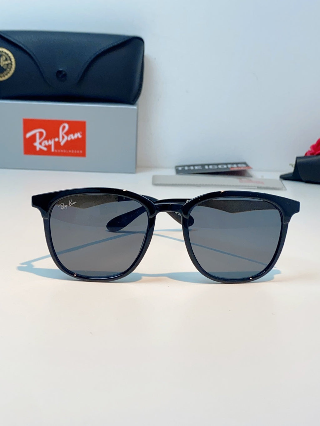 Ray-Ban RB4278 Square Gray Lens Sunglasses for Men & Women - detail image 2