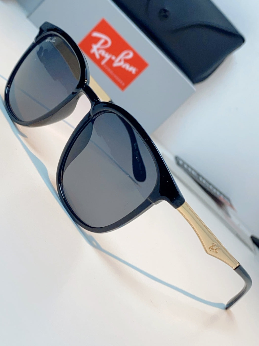 Ray-Ban RB4278 Square Gray Lens Sunglasses for Men & Women - detail image 7