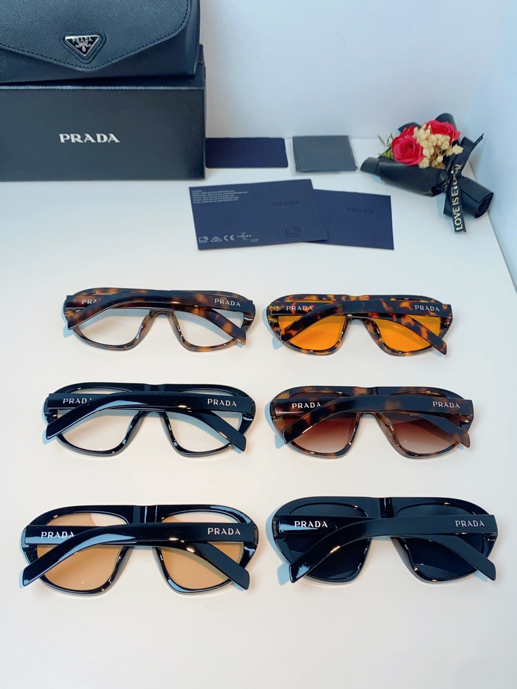 Prada Aviator Brown Lens Sunglasses for Men & Women - detail image 11