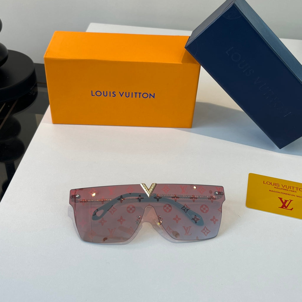 Louis Vuitton Metal Aviator Red Lens Sunglasses for Men & Women - 371424 - detail image 3