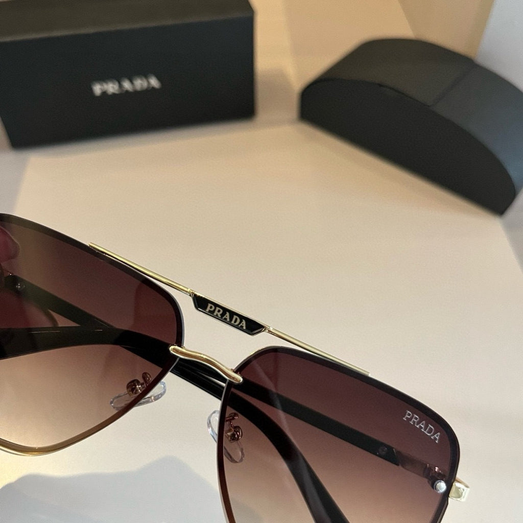 Prada Polarized Fashion Gold Lens Sunglasses for Men - 432050 - detail image 6