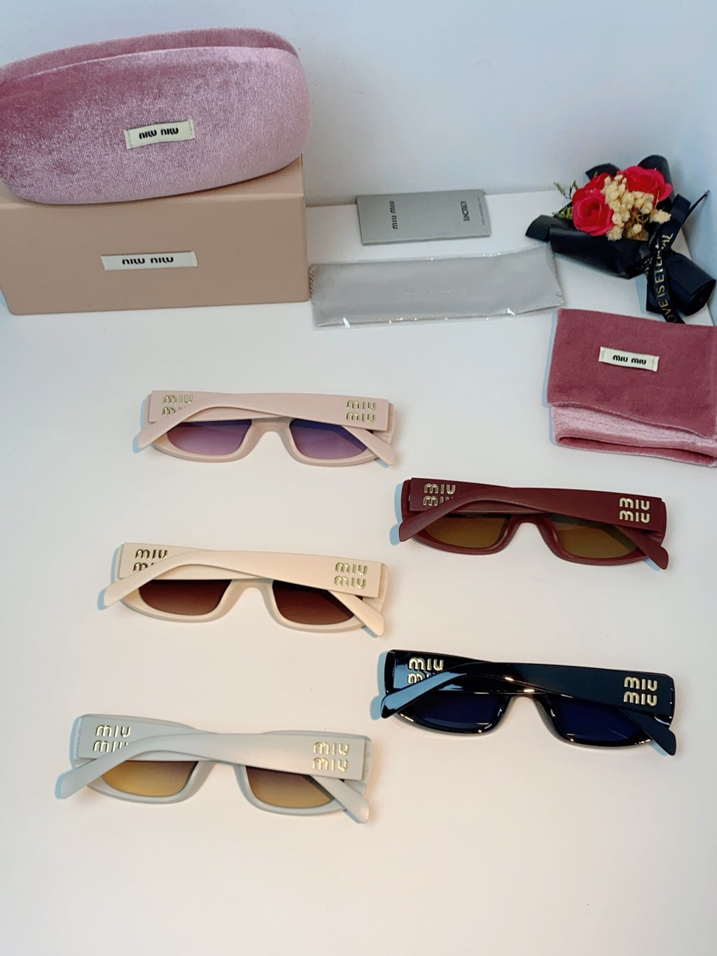 Miu Miu Square Brown Lens Sunglasses for Men & Women - 487750 - detail image 11