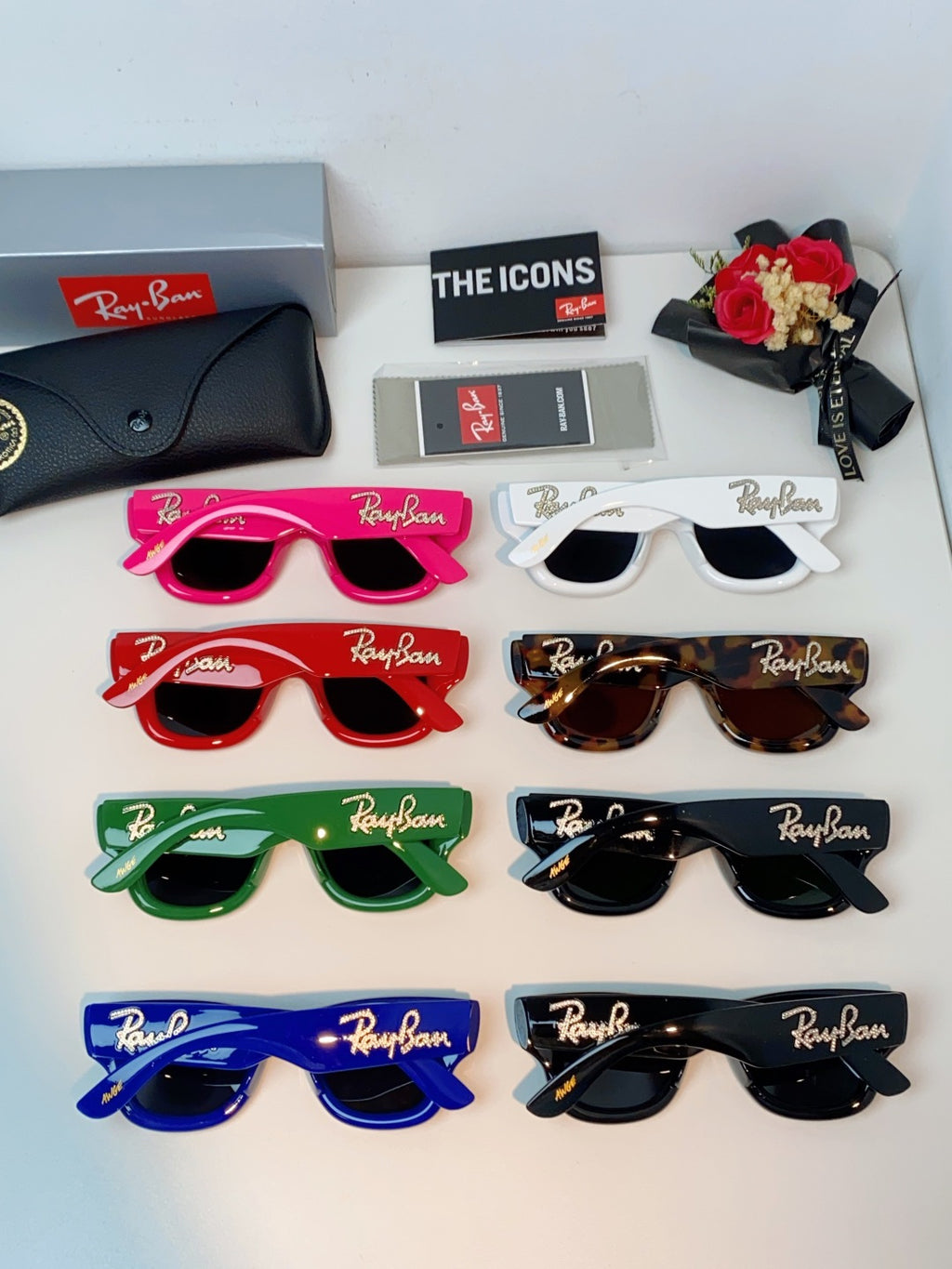 Ray-Ban Square Black Lens Sunglasses for Men & Women - detail image 12