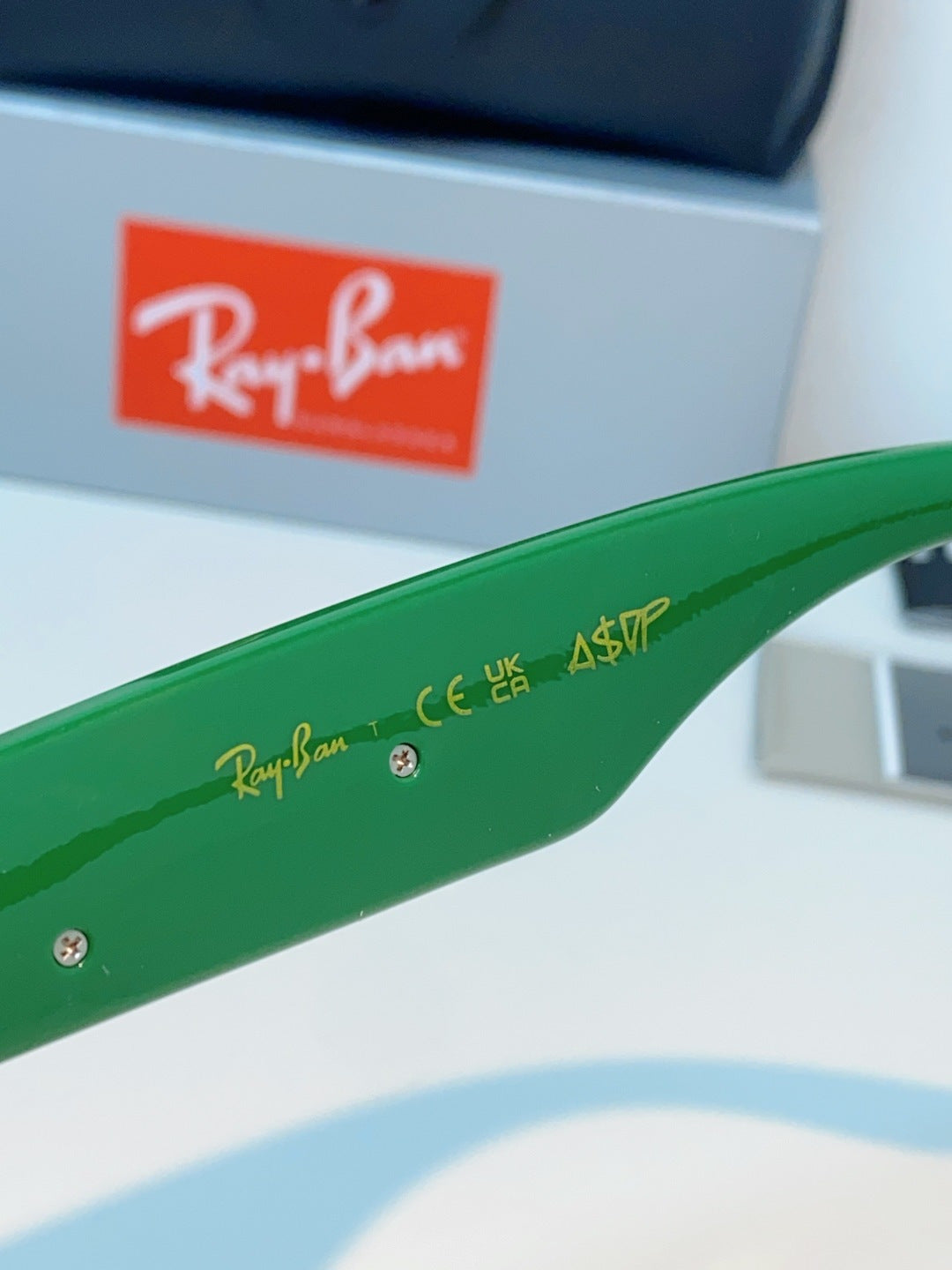 Ray-Ban Square Green Lens Sunglasses for Men & Women - detail image 8