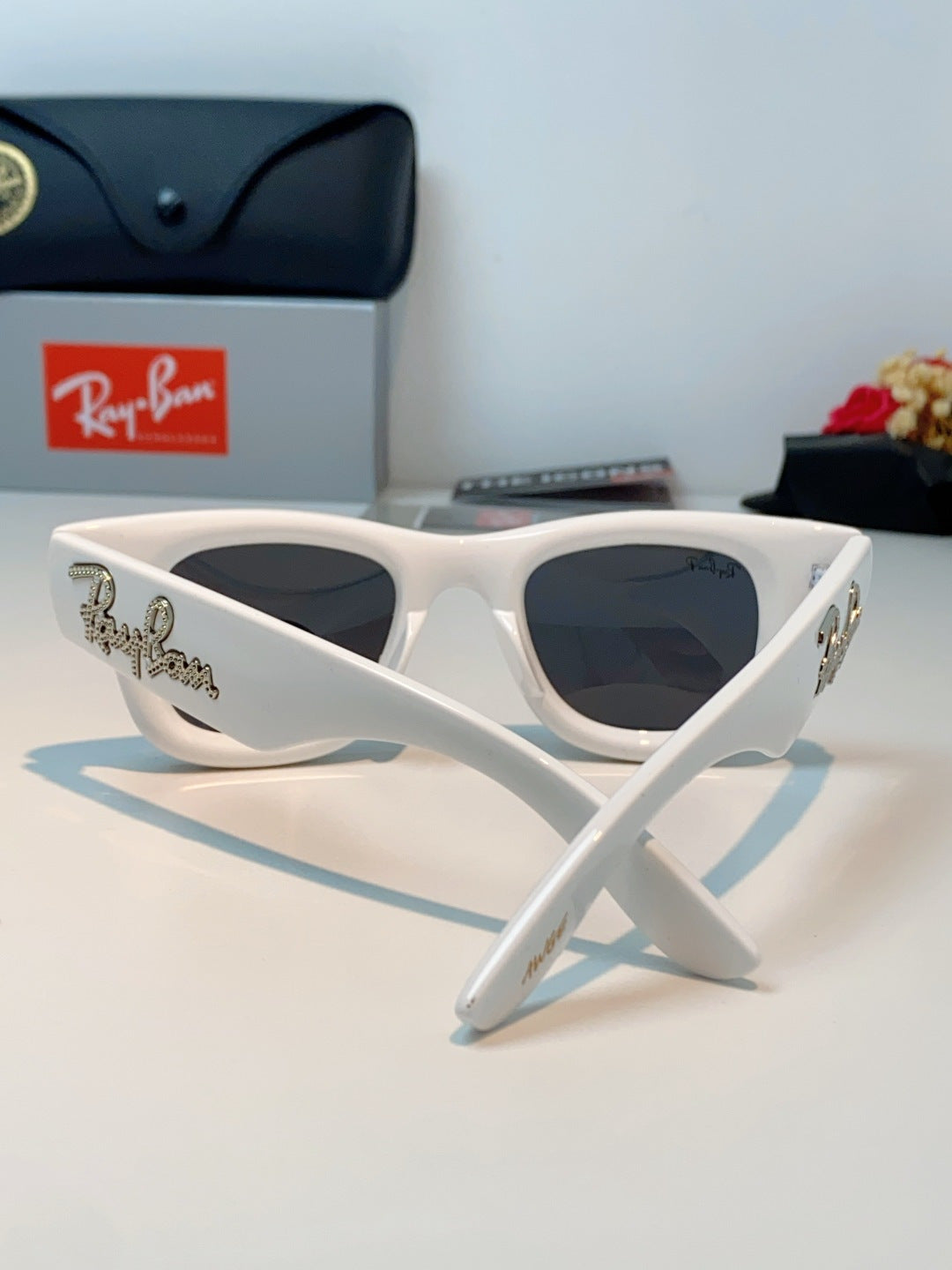 Ray-Ban Square Gray Lens Sunglasses for Men & Women - detail image 3