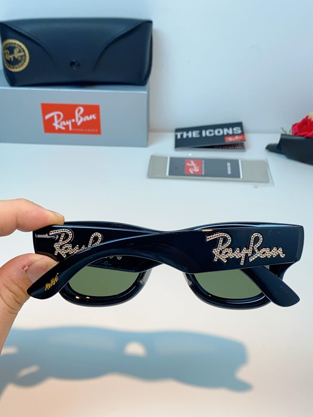 Ray-Ban Square Black Lens Sunglasses for Men & Women - 488216 - detail image 5