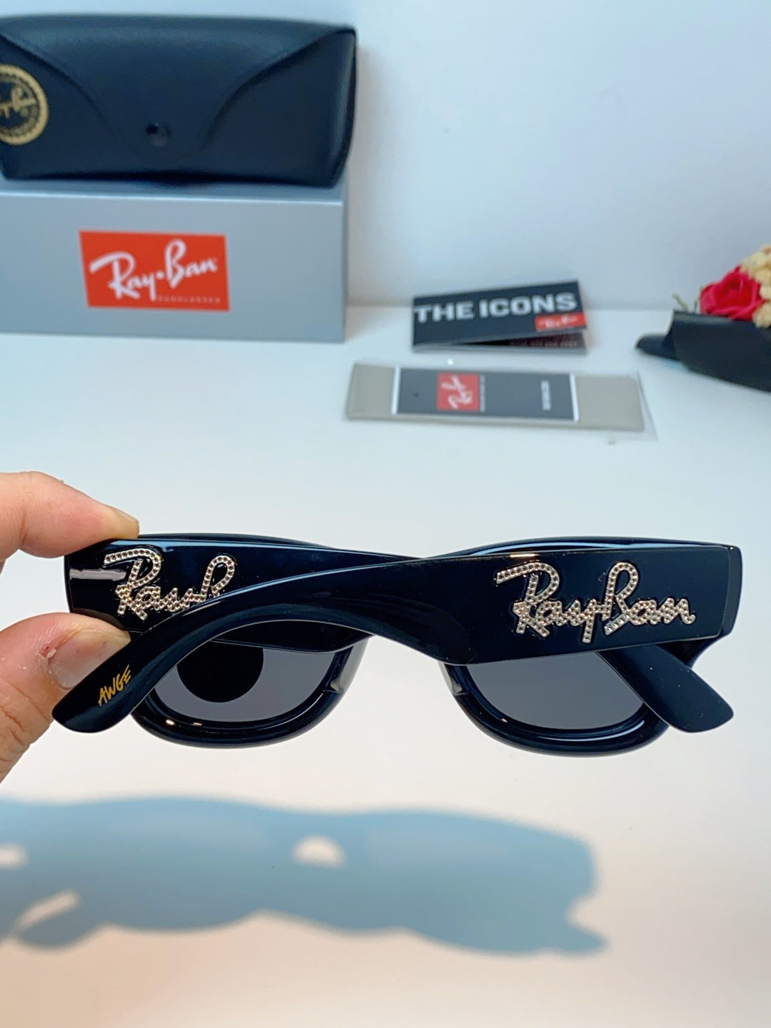 Ray-Ban Square Black Lens Sunglasses for Men & Women - detail image 6