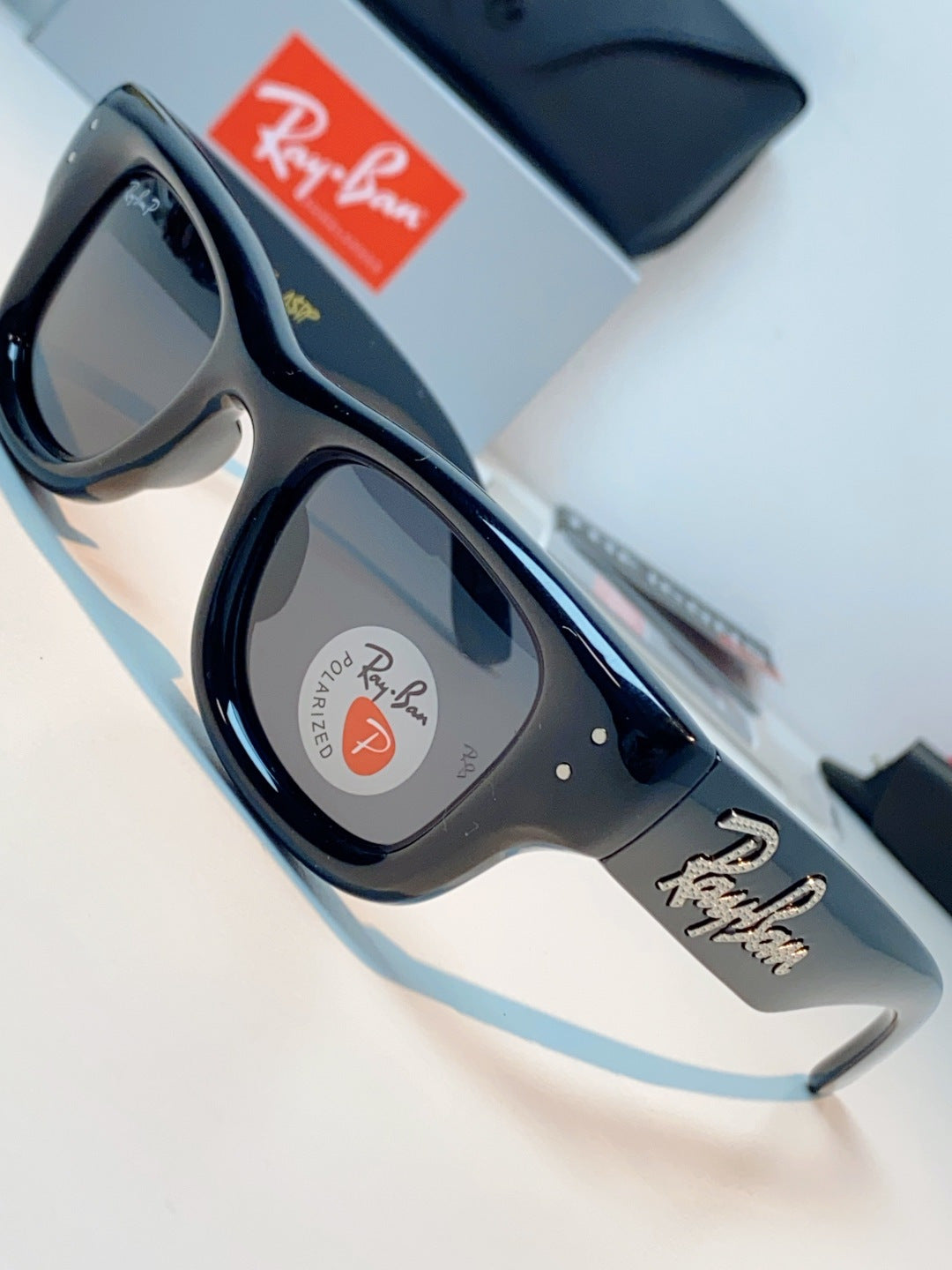 Ray-Ban Square Black Lens Sunglasses for Men & Women - detail image 8