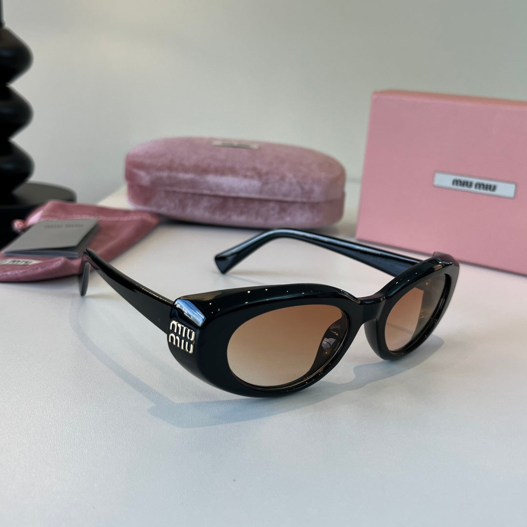 Miu Miu Cat-Eye Silver Lens Sunglasses for Men & Women - 432719