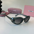 Miu Miu Cat-Eye Black Lens Sunglasses for Men & Women - 466065