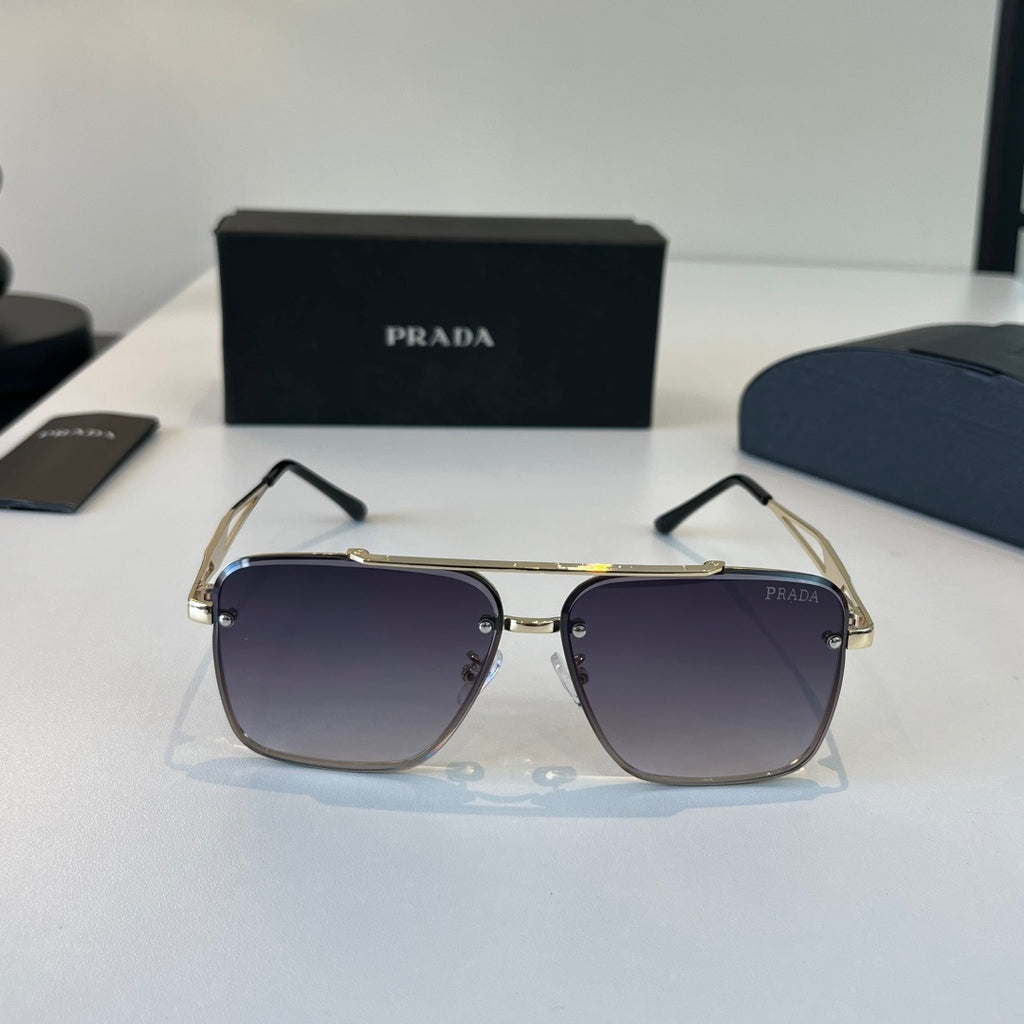 Prada Polarized Fashion Silver Lens Sunglasses for Men - 432038 - detail image 2