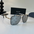 Prada Polarized Fashion Silver Lens Sunglasses for Men - 432039