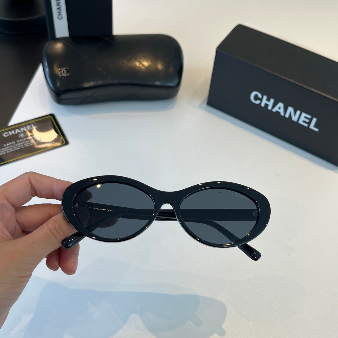 Chanel Cat-Eye Silver Lens Sunglasses for Men & Women - 415314 - detail image 6