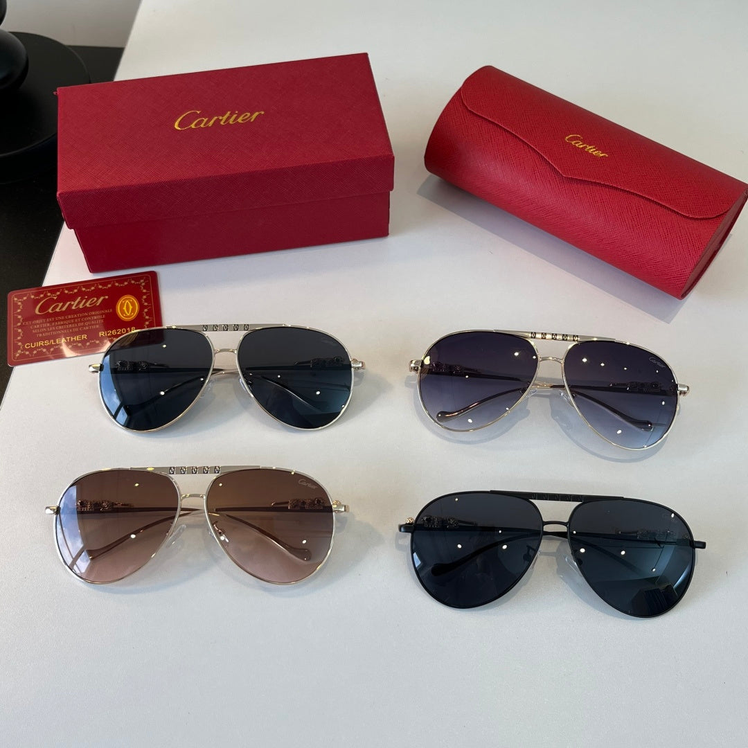 Cartier Lightweight Metal Rimless Silver Lens Sunglasses for Men & Wo - 465729 - detail image 12