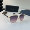 Prada Polarized Fashion Silver Lens Sunglasses for Men - 432135