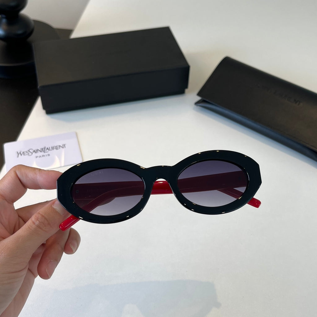 Saint Laurent Cat-Eye Silver Lens Sunglasses for Men & Women - 431896 - detail image 5